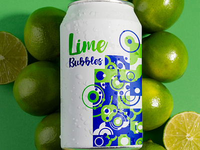 lime Bubbles adobe illustrator blue branding bubbles geometric geometric design graphic design green illustraion lime packaging pattern pattern design
