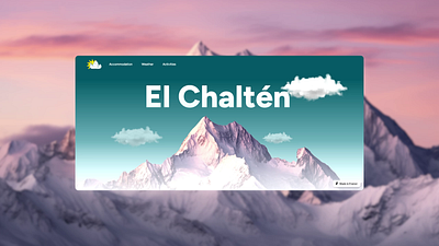 Parallax Effect - El Chalten framer hero hero section landing page parallax effect spline ui ui.ux web design