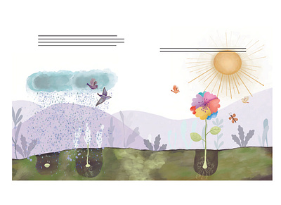 Children Book illustration children book flowers graphic design illustration