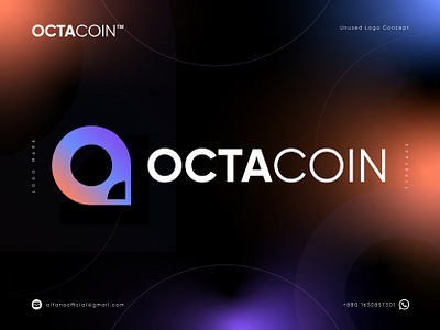 OctaCoin - Logo Design Concept blockchain brand identity branding coin crypto currency defi icon lettermark logo logo design logo identity logotype mark modern logo o logo symbol token wallet web3