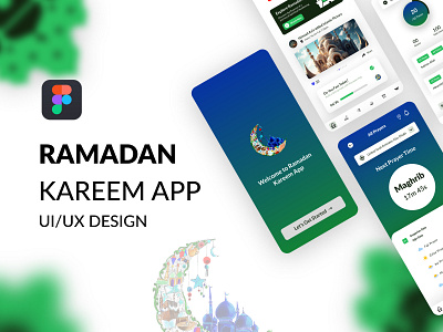 Ramadan Kareem Mobile App UI/UX Design app design mobile app design ramadan app ui uiux design ux design