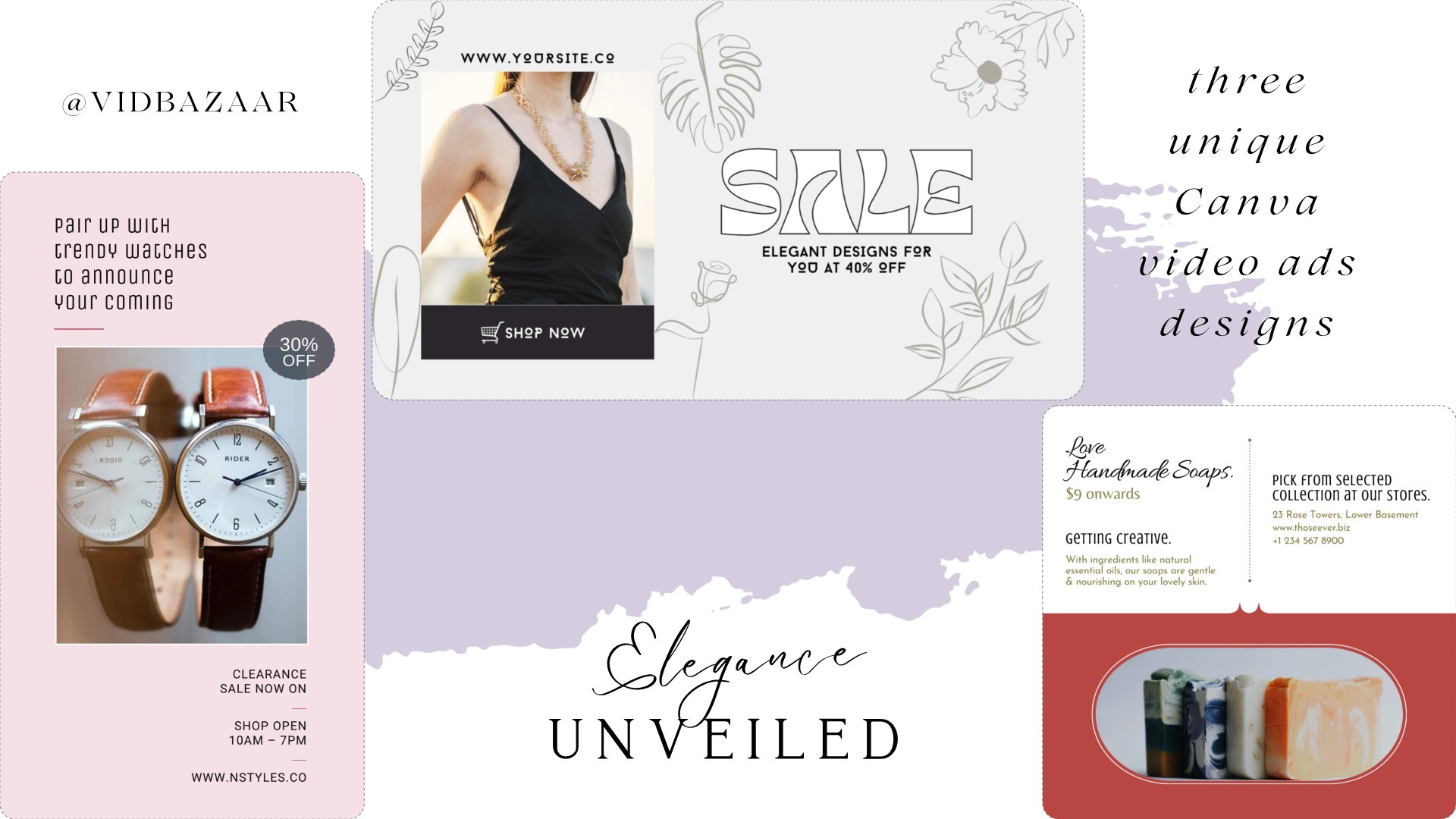 3 Unique Animated Canva Display Ads You'll Love for Yourself advertising animation branding canva motion graphics powerpoint video ads