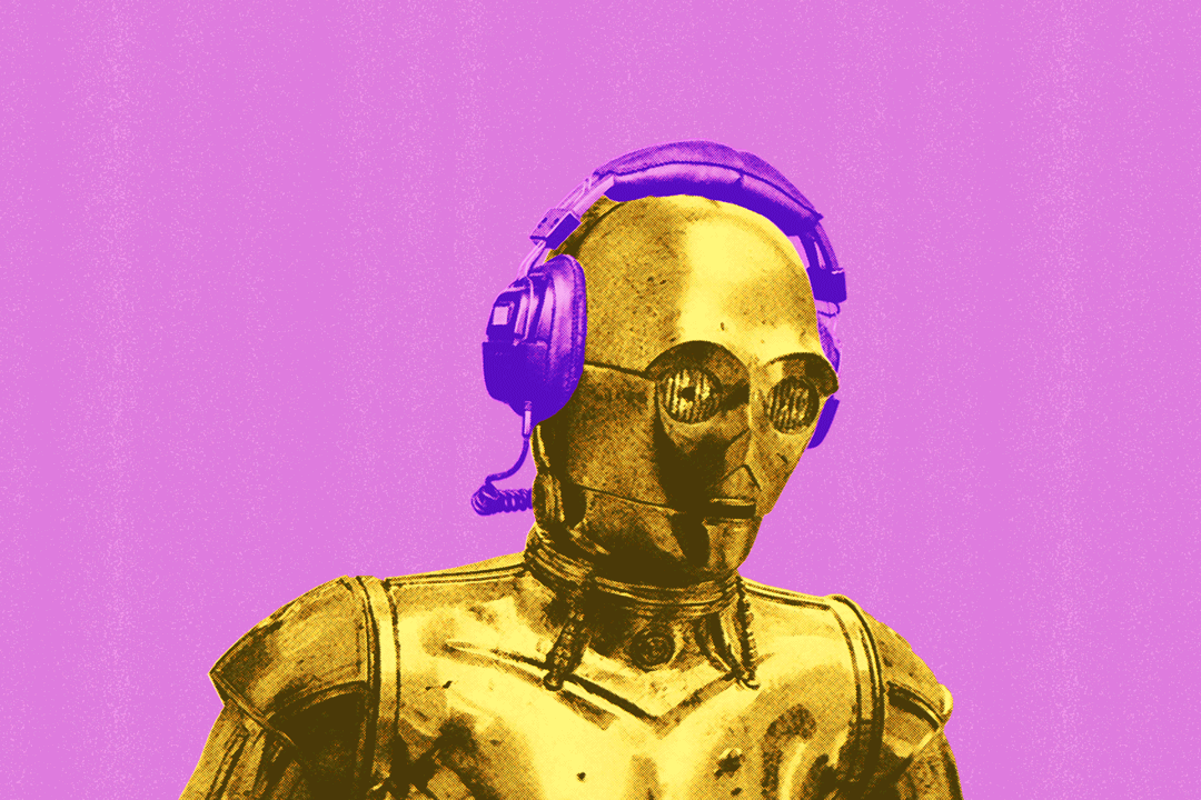 Sci-Fi Podcast Editorial animation c3po collage collage art digital art editorial editorial design gif graphic design motion graphics photoshop retro sci fi science fiction scifi star wars starwars textures