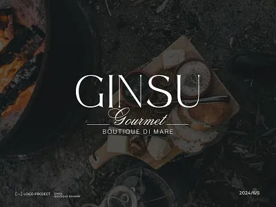 Ginsu Gourmet Wordmark Luxury Logo Design awesome logo business logo creative logo design font logo gourmet food healthy food logo logo logo branding logotype luxury logo modern logo restaurant logo typography logo wordmark logo