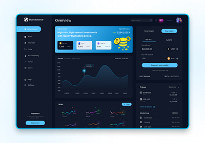 Crypto Dashboard UI dashboard dashboard ui ui uiux user interface