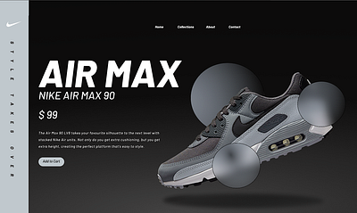 Nike Shoe product portfilio branding graphic design logo