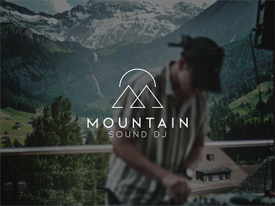 Minimalist Logo for Mountain DJ branding dj logo graphic design logo logo design minimalist logo