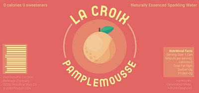 La Croix Label Concept Design graphic design packaging