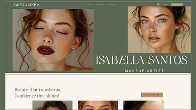 Website design | Makeup Artist Personal Brand branding branding design design digitalmarketing graphic design illustration logo ui ux vector website