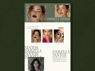 Website design | Makeup Artist Personal Brand branding branding design design digitalmarketing graphic design illustration logo ui ux vector website