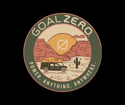 Goal Zero Overland Patch graphic design
