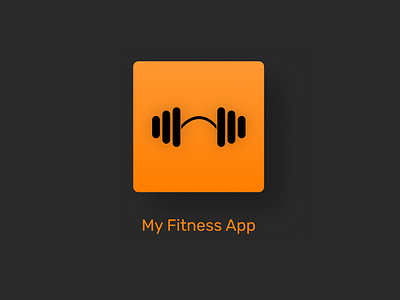 Daily UI Challenge 5 (My Fitness Application Icon) branding graphic design logo ui