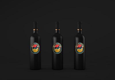 Hair of the Dog Wine Logo graphic design packaging