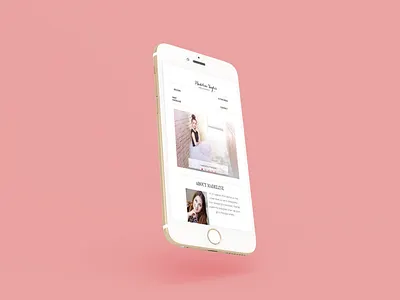 Madeline Taylor Mobile Website mobile design ui web design