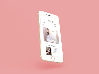 Madeline Taylor Mobile Website mobile design ui web design