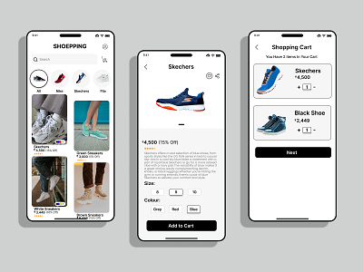 Shoepping: Effortless Shoe Discovery, Online Shoes Ordering App ecommerceapp shoppingcart