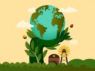 World Environment Day graphic design illustration mother earth world environment day