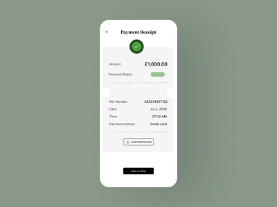 Daily UI 016 - Purchase Receipt app daily ui design download icon purchase receipt ui