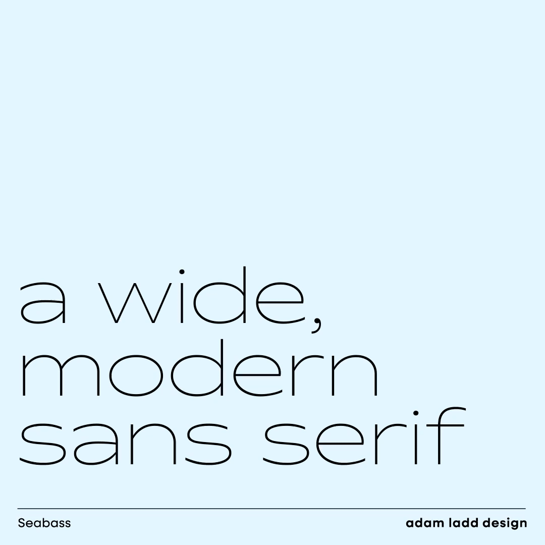 Seabass, a new release. advertising branding font fresh graphic design logo modern new release packaging sans sans serif type typeface typography