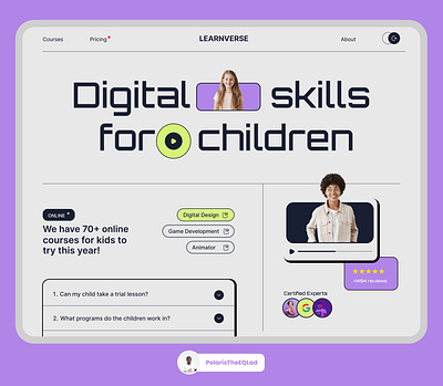 Edtech: Interactive Learning Platform branding color design typography ui user interface ux