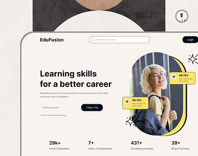 Edtech: Interactive Learning Platform color design illustration typography ui user interface ux