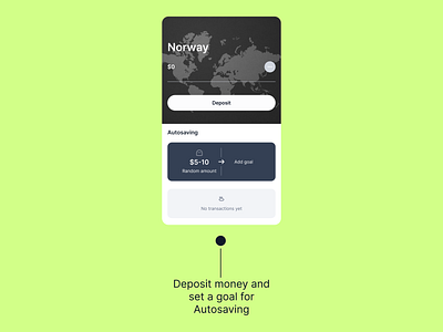 Fintech UI Card to Set A Goal for Auto-Savings deposit design figma fintech fintech app mobile app savings ui ui design uiux ux ux design