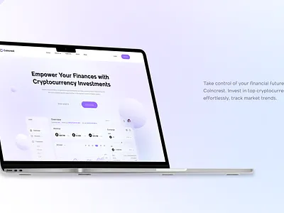 Coincrest: Your Crypto Gateway design mobile mobile design thatbrandnavigator ui uiux ux web web design website