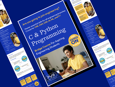 Online Programming Course Brochure - Freelance Work brochure brochuredesign elearning freelance graphic design programming