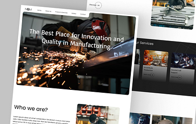 NexGen Manufactura - Landing page branding business company design figma landing page manufacture mockup ui user experience user interface ux web design web ui