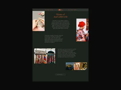 Brand Story - Hand-crafted Accessories Shop landing page ui webdesign website