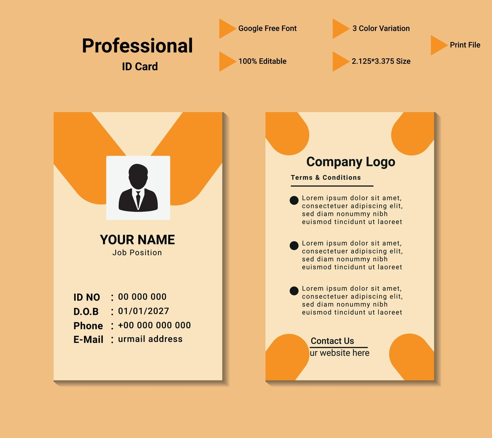 Professional ID Card Design logo