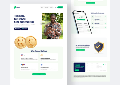 Highque Fintech - Website Design fintech ui ux design websitedesign