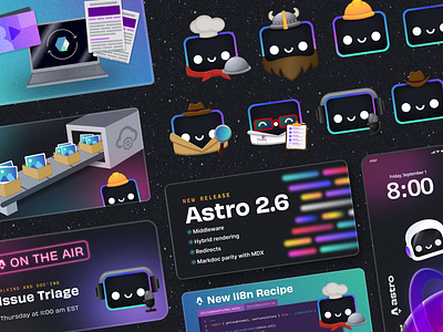 Astro Support Graphics branding graphic design illustration ui