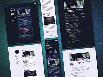 Astro Social Feed Template design template ui web design