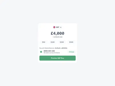 Off Ramp Widget blockchain chain crypto design interaction off ramp ui web3 widget