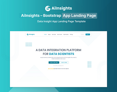 AiInsights – Bootstrap App Landing Page Template aiinsights app bootstrap dashboard landing page design designtocodes html5 insights dashboard template landing page landing page template for free saas saas products template