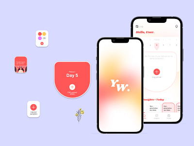 Period track app ui ui