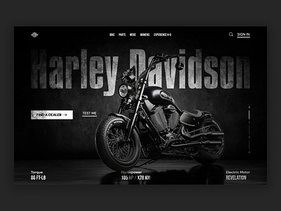 Harley Davidson Website Hero Section bike branding creative work dashboard figma graphic design harley davidson harley davidson 2025 ibrahimuix illustration landing page design latest bike 2025 logo motorcycle new bike 2024 sport bike vector website design