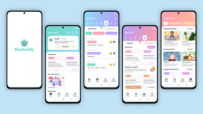 Bluebuddy app 2024 ui uidesign uiux