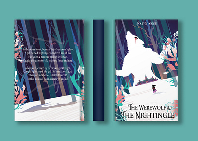 The werewolf & the Nightingle artist book cover bookart bookdesign illustration illustrative