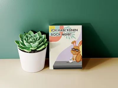 ICH HABE KEINEN BOCK MEHR art artandillustration artist bookdesign graphic design illustration rabbit rabbitart