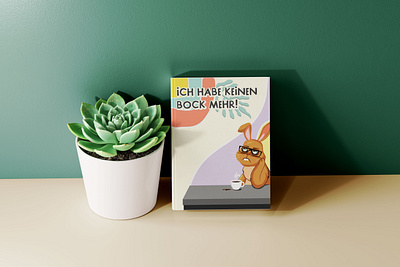 ICH HABE KEINEN BOCK MEHR art artandillustration artist bookdesign graphic design illustration rabbit rabbitart