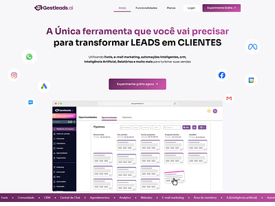 Landing Page - SaaS automação e mail marketing elementor email marketing landing page landing page clean landing page saas marketing digital pagina de vendas página de vendas página de vendas clean página de vendas saas saas site clean site saas ui ux wordpress