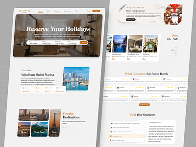 Hotel Booking Landing Page Design booking design figma hotel landingpage reservation ui