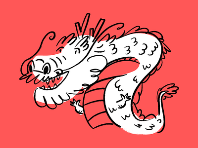 This weeks draggin' 🐉 design doodle dragon funny illo illustration lol sketch