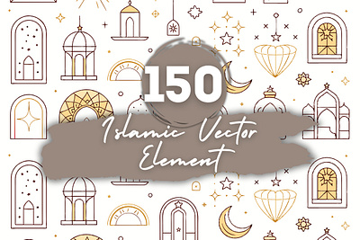 Islamic Vector Element design graphic design illustration typography vector