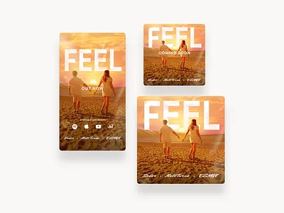 Feel Music Cover Art animation art branding cover art design graphic design illustration motion graphics music