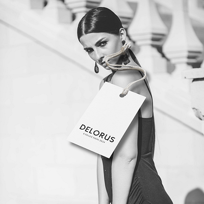 Delorus Fashion - Label Design apparel branding digital design fashion brand graphic design label design logo minimal design minimalism mockup visual design