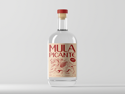 Mula Picante Tequila Illustration & Branding 2d illustration brand design branding design graphic design illustration logo outline packaging packaging design tequila