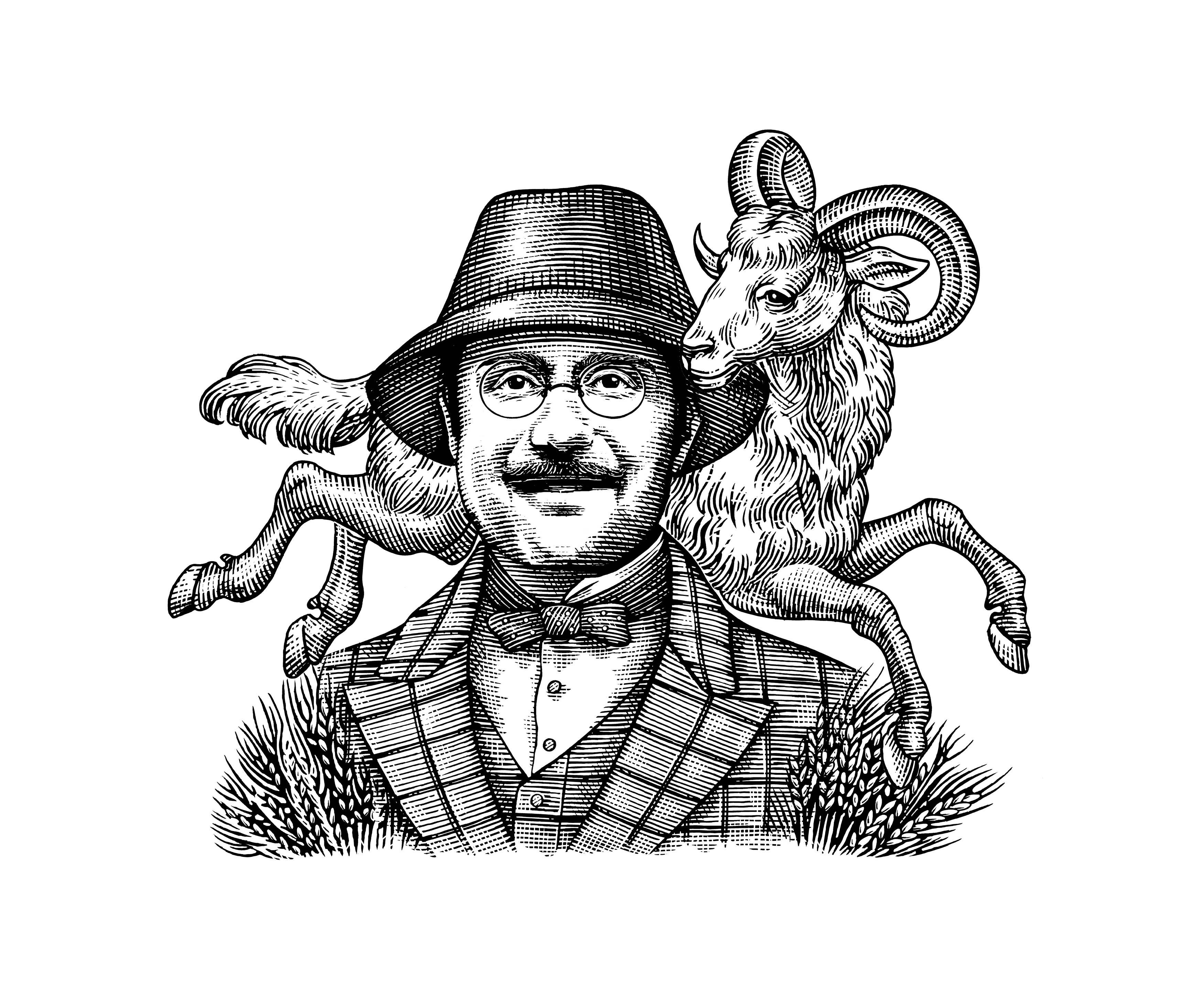 Example of Portrait Illustrations By Steven Noble